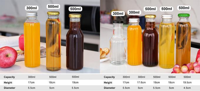 200 ml 250 ml 16 oz bottiglie di succo di vetro Contenitore di bevande a sfera 2