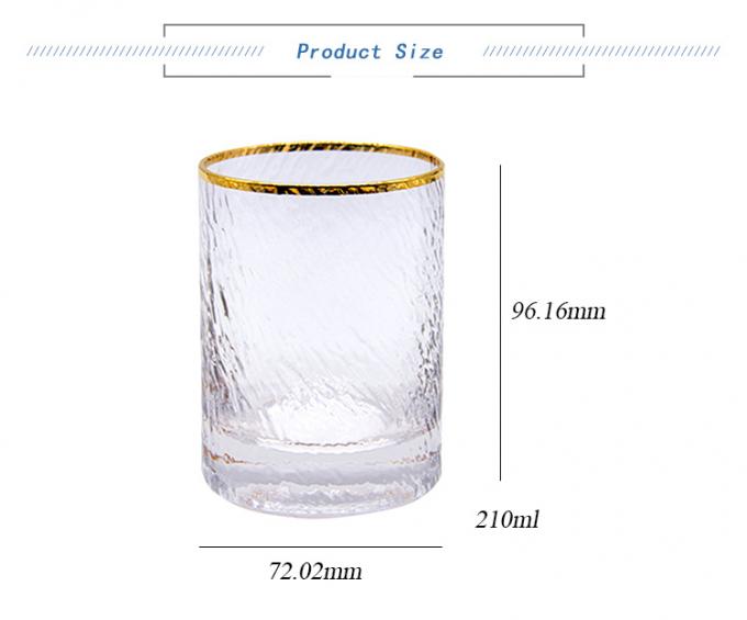 Logo personalizzato Espresso Shot Glass Rock Whisky Negroni Glass 210ml 0