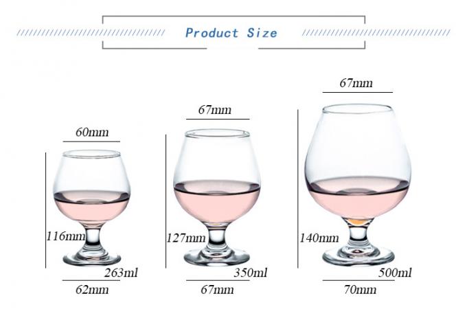 Cognac a tronco corto Brandy Glass Crystal Cup Cup 0