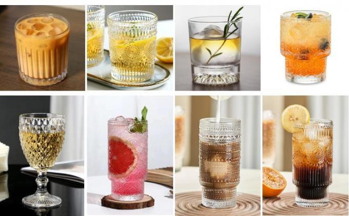 Vini senza stelo con costole in bicchieri di champagne 4