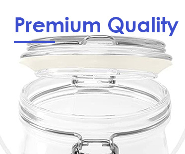 Bottine di vetro alimentari personalizzate Bottine di vetro sigillate per cetrioli di qualità alimentare 2