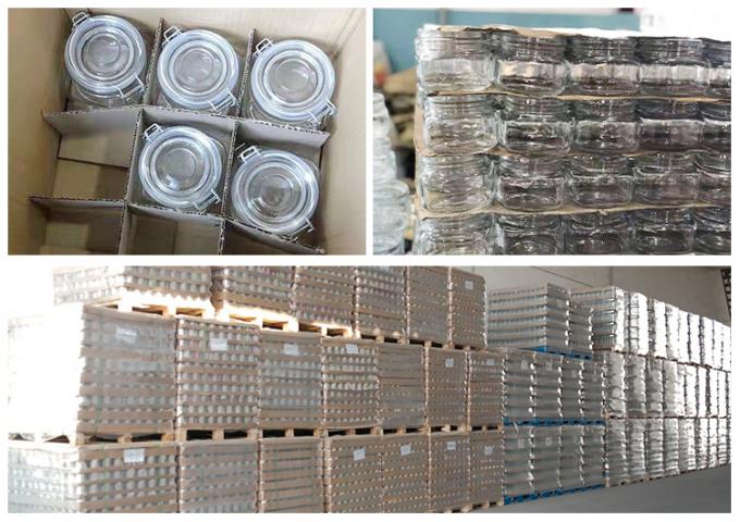 Bottine di vetro alimentari personalizzate Bottine di vetro sigillate per cetrioli di qualità alimentare 11