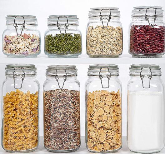 200 ml Bottoni di vetro per la conservazione del tè, del caffè e dello zucchero Bottoni di zucchero per l' imballaggio alimentare per la cucina 1