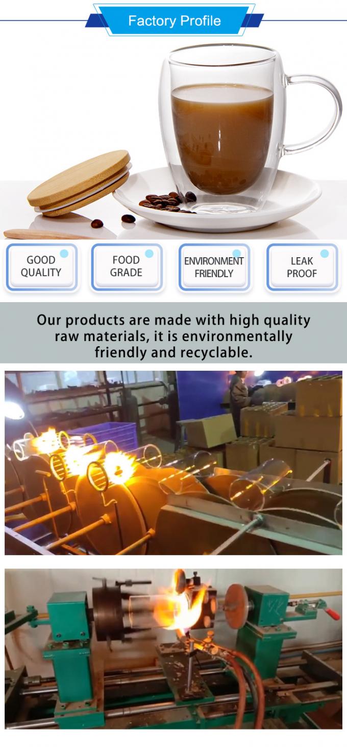 Vetro ad alto borosilicato Tazze da tè Tazze da caffè Tazze da bere 80ml 150ml Personalizzato 3