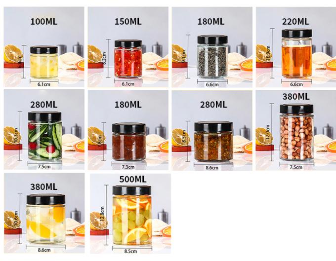 500 ml 1000 ml barattoli di vetro congelatori contenitori di vetro ermetici 3
