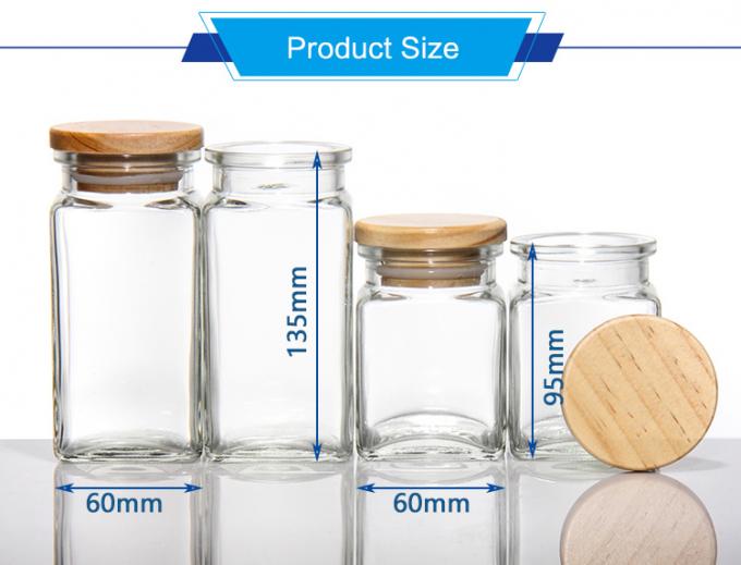 100 ml di barattoli di caffè di vetro vuoto, contenitori per biscotti, zucchero, tè, budino, miele 1