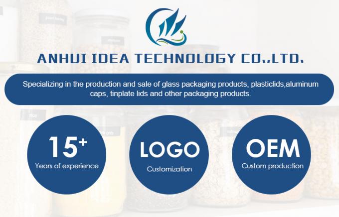 300ml 200ml 100ml Wholesale Hexagon Glass Mason Jar Jam Jar Honey Jar Con Capo a vite Metallico 0