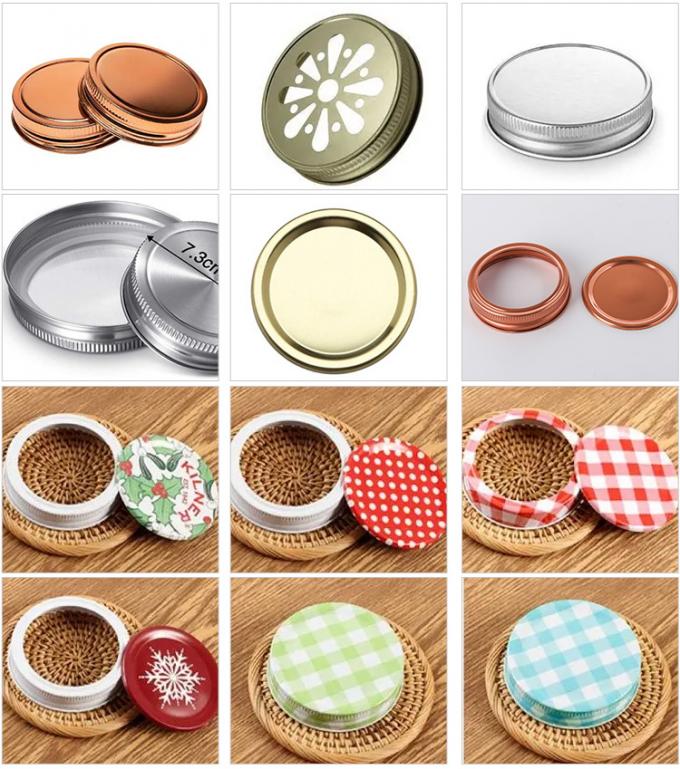 Fabbrica Vendita diretta Alimenti trasparenti Barattoli di vetro Mason Imballaggio Immagazzinamento Barattoli di vetro rotondi Barattoli di vetro Alimenti 4