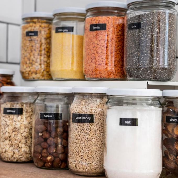 Contenitori di vetro rotondi di congelazione impilabili 240 ml per spezie di miele 2