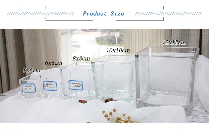 8oz 10oz 20oz Vaso di candela di vetro riciclato Forma cilindrica OEM 1