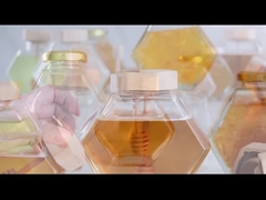 100 ml 220 ml Bottine esagonali in vetro con tappo