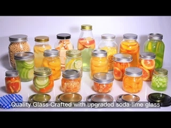 Bottoni di vetro a bocca larga rotonda 12 oz Bottoni di mattone per la casa