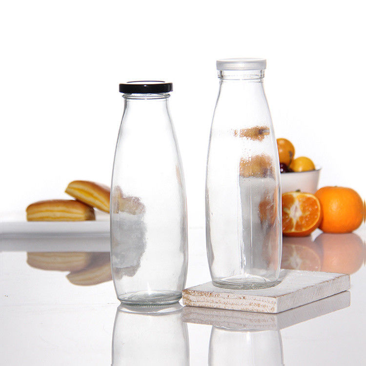Vaso di salsa in vetro da 250 ml, 300 ml, 500 ml, 750 ml, da 1 litro con coperchio in metallo, coperchio in plastica