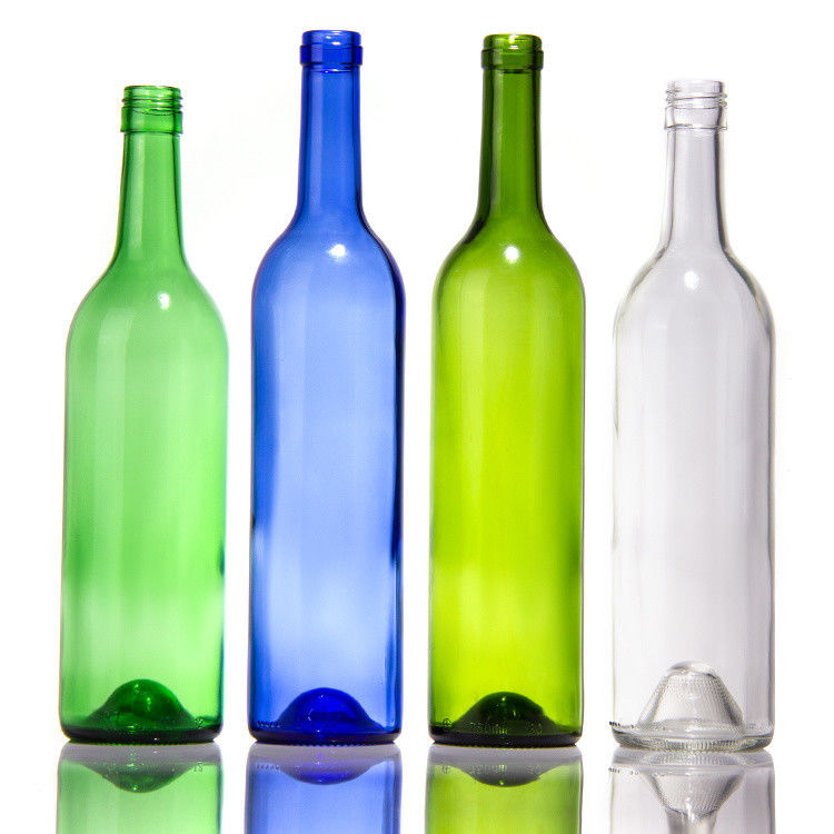 Bottiglia di vino in vetro colorato ODM 500ml 700ml 750ml 1500ml