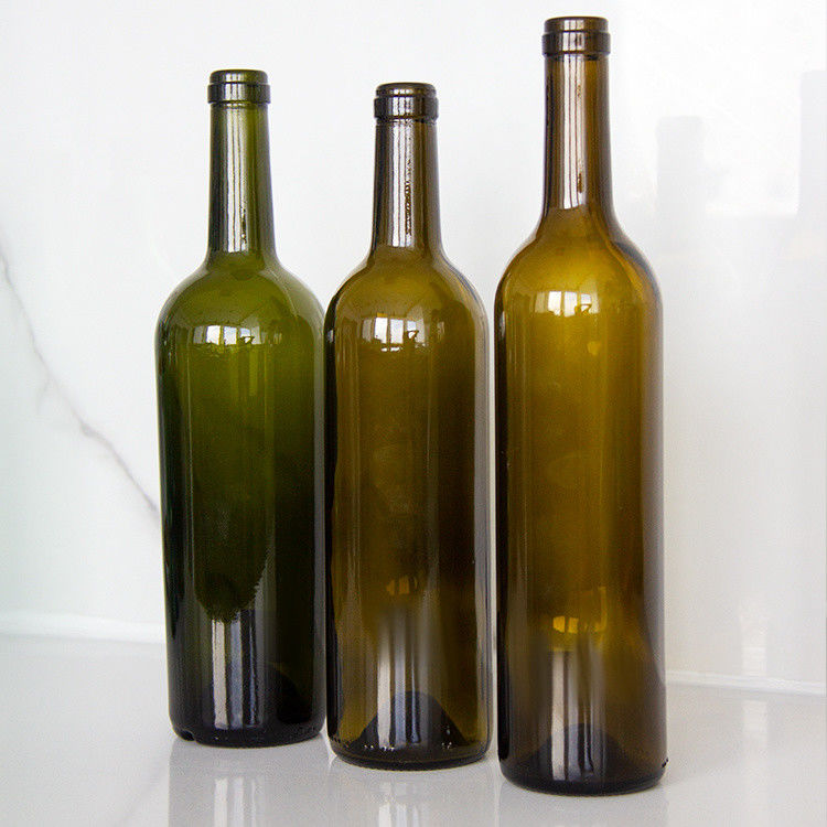Bottiglia di vino in vetro colorato ODM 500ml 700ml 750ml 1500ml