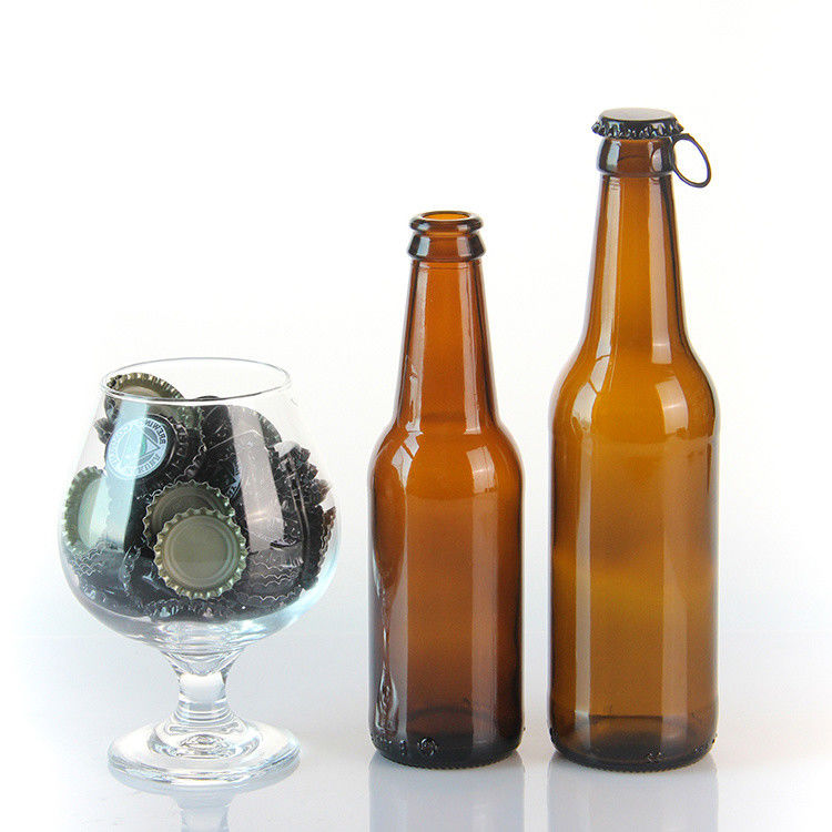 Bottiglie di liquore di vetro Nero Bottiglie di vino di vetro trasparente 500 ml 750 ml per whisky Champagne Birra Brandy
