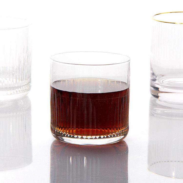 7.5oz Modern Drinking Glasses Engraved Whiskey Tumbler Crystal Cup Per Bere Bourbon