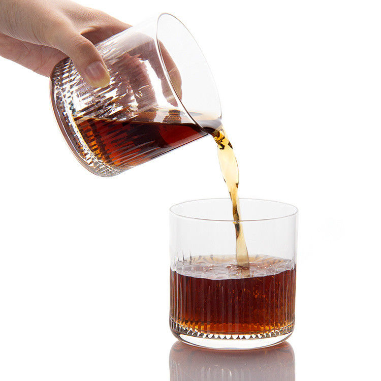 7.5oz Modern Drinking Glasses Engraved Whiskey Tumbler Crystal Cup Per Bere Bourbon