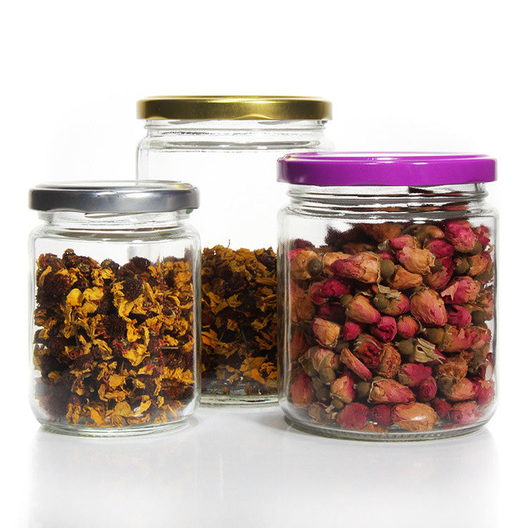 Bastoni di spezie rettangolari da 4 oz a 3 oz in congelatore e serbatoi di vetro con coperchio metallico