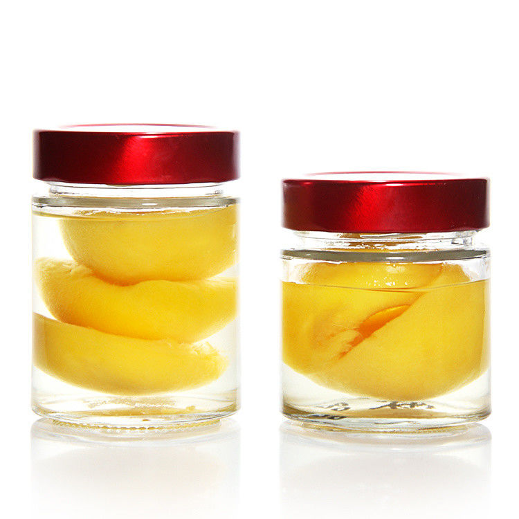 Resistenza al calore Rotonda 45ml 5Oz 6Oz 8Oz Baratto di vetro ermetico di conservazione di alimenti con coperchio di latta