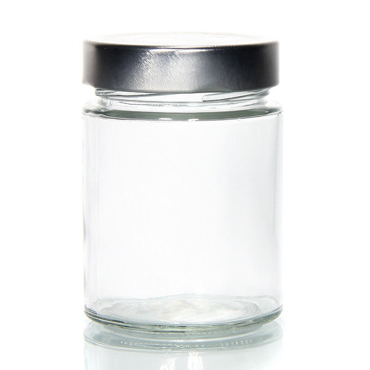 Resistenza al calore Rotonda 45ml 5Oz 6Oz 8Oz Baratto di vetro ermetico di conservazione di alimenti con coperchio di latta