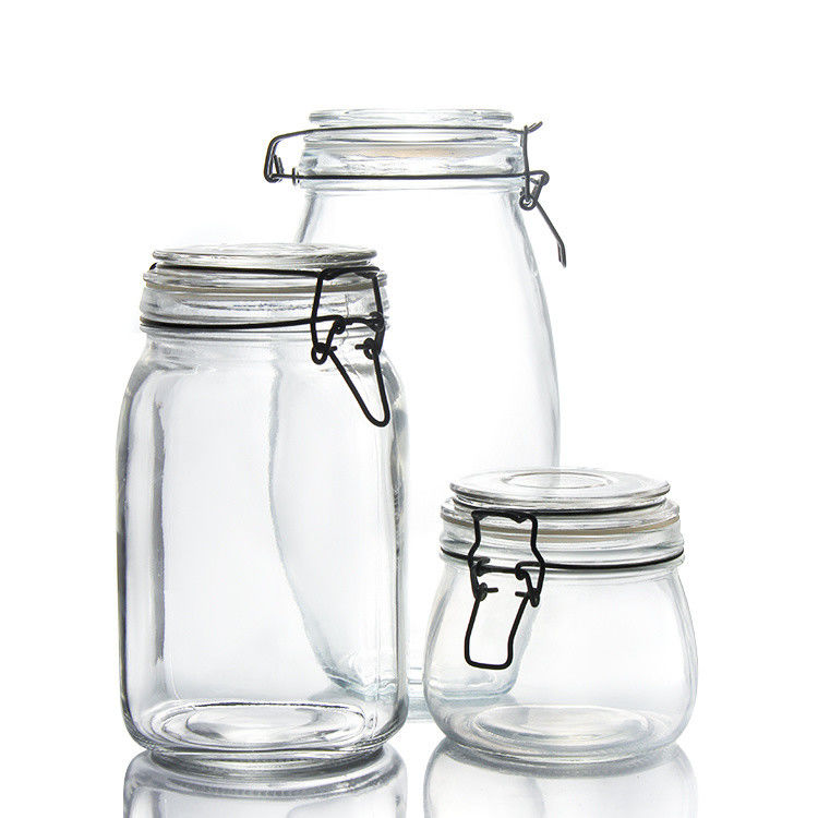 Bottine di vetro di alta qualità 4oz 8oz 10oz 12oz 16oz 25oz 32oz Bottine di vetro Mason