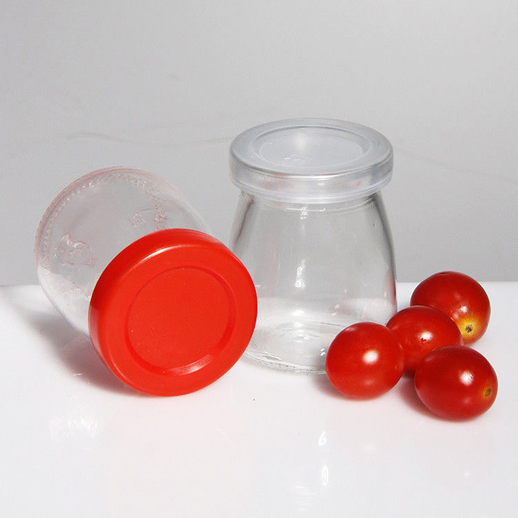 Produttore OEM Vaso di budino di vetro Vaso di spezie Vaso di sughero Copri di sughero 50ml 100ml 150ml