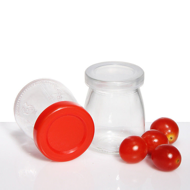 Produttore OEM Vaso di budino di vetro Vaso di spezie Vaso di sughero Copri di sughero 50ml 100ml 150ml