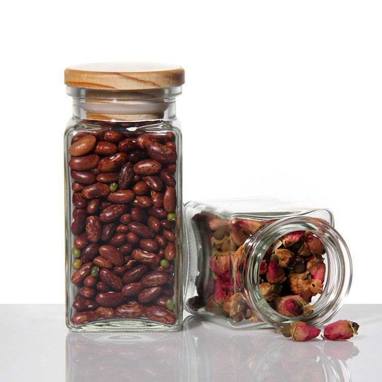 Tè dolci Zucchero Vetro Barattoli di caffè Contiene il tappo di sughero 750ml ODM