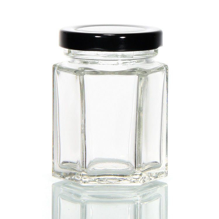 Bottine di vetro per lo stoccaggio dello zucchero con tappo di latta 4 oz Logo personalizzato