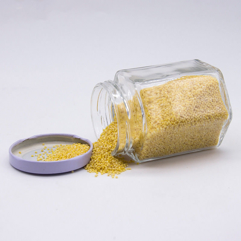 Bottine di vetro per lo stoccaggio dello zucchero con tappo di latta 4 oz Logo personalizzato
