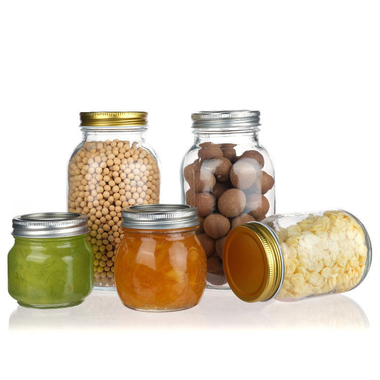 Barattoli di vetro per la conservazione 3 oz 6 oz 8 oz 240 ml per le spezie di marmellata