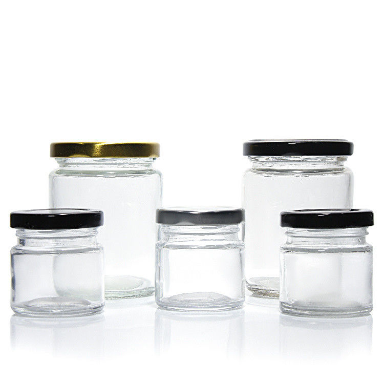 Custom Luxury 100ml 180ml 500ml piccolo vaso di vetro rotondo per il congelamento