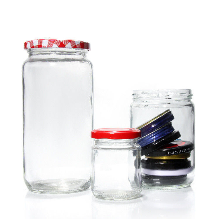 Custom Luxury 100ml 180ml 500ml piccolo vaso di vetro rotondo per il congelamento