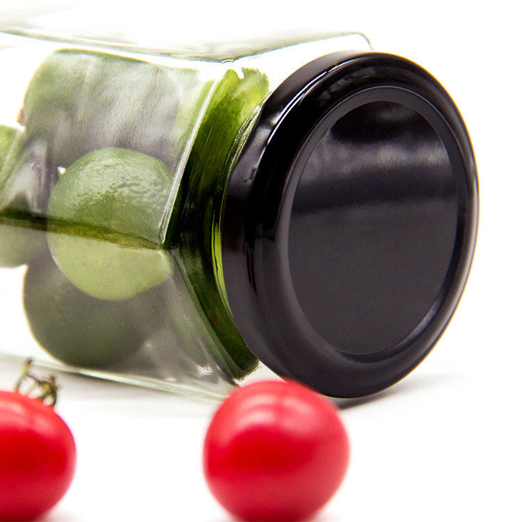 Contenitore di stoccaggio sigillato trasparente di diverse dimensioni Vaso di vetro esagonale per cucina