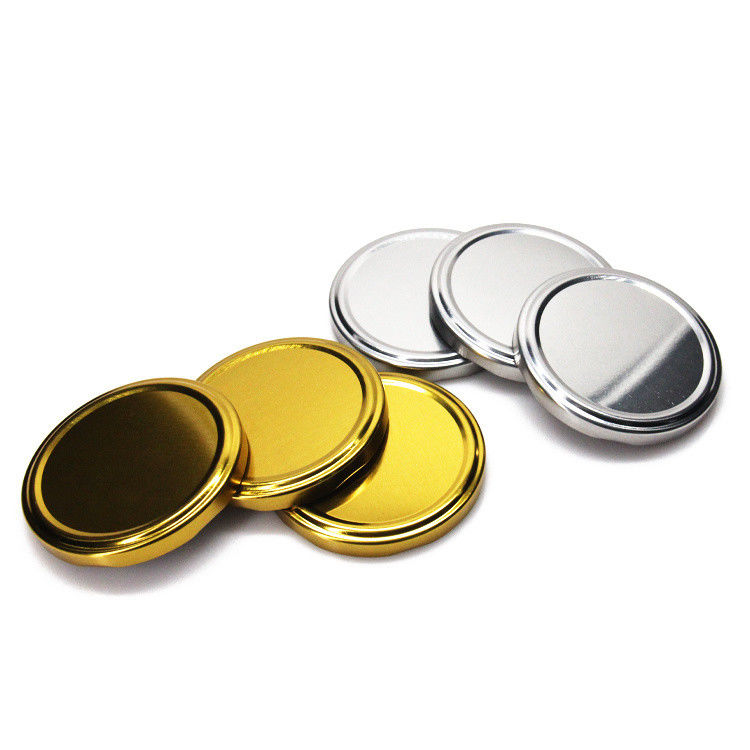 Prezzo economico 43mm 48mm 53mm 58mm 63mm Vetro Vaso di miele Metallo Top Tinta Tappo Lug