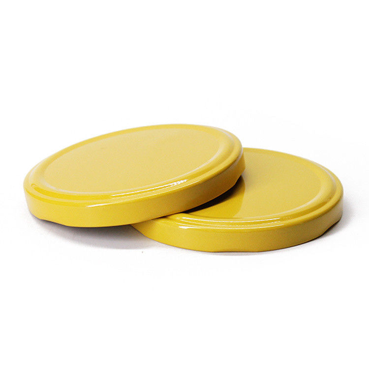Prezzo economico 43mm 48mm 53mm 58mm 63mm Vetro Vaso di miele Metallo Top Tinta Tappo Lug