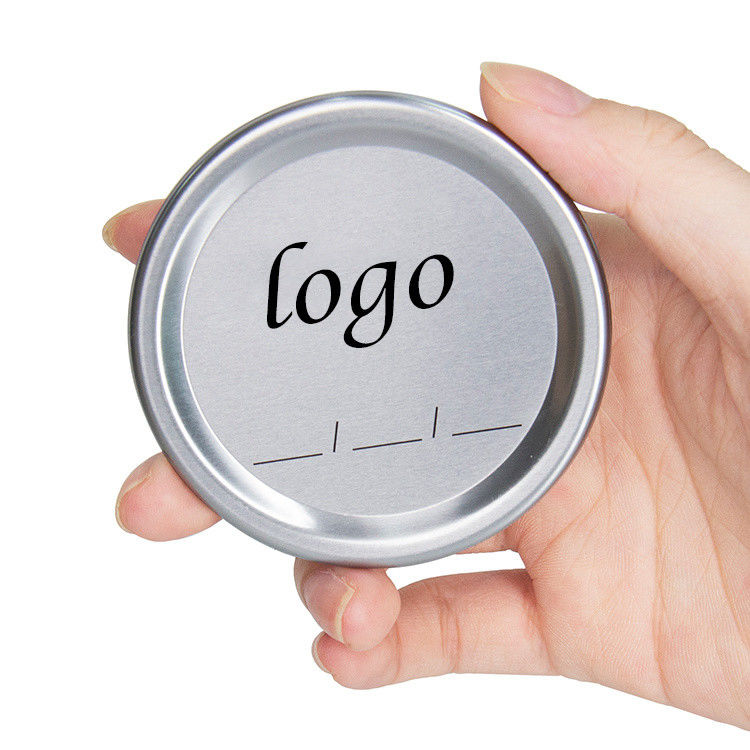 Forma personalizzata 70mm 86mm ingrosso Regolare Tappi per lattine in argento per la conservazione domestica