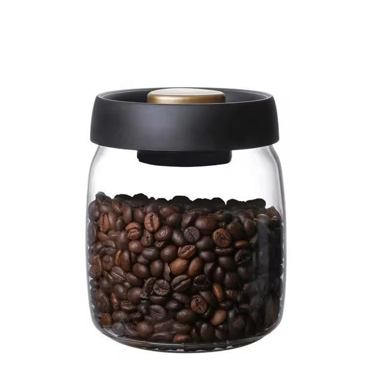 500 ml di barattolo di caffè in vetro borosilicato per i chicchi di caffè e il deposito in cucina