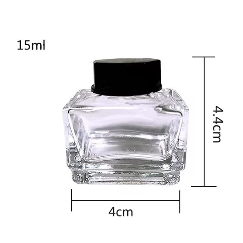 25 ml bottiglia di inchiostro antico personalizzata bottiglie di inchiostro di vetro vintage vuote