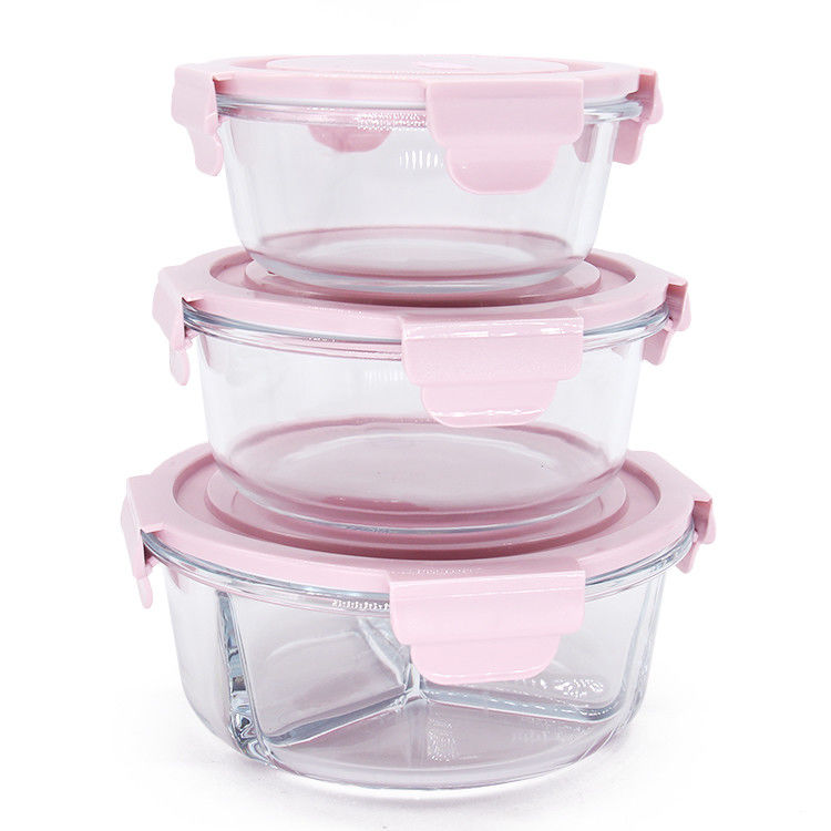 Tazza di frutta in vetro Scatola di pranzo Insalate di frutta Tazza di immagazzinamento alimentare Microonde e lavastoviglie Forno sicuro