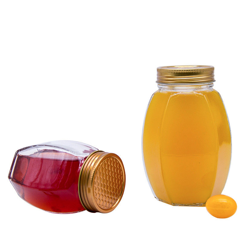 Durabile Portatile 190ml 4oz 120ml 180ml Bicchiere trasparente di miele per marmellata e salsa di chili caldo