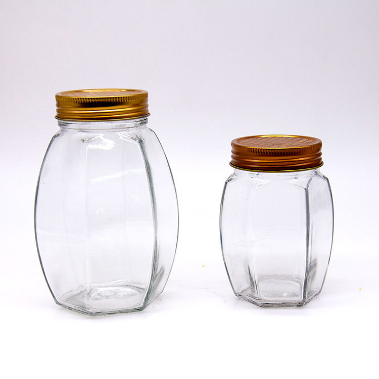 Durabile Portatile 190ml 4oz 120ml 180ml Bicchiere trasparente di miele per marmellata e salsa di chili caldo