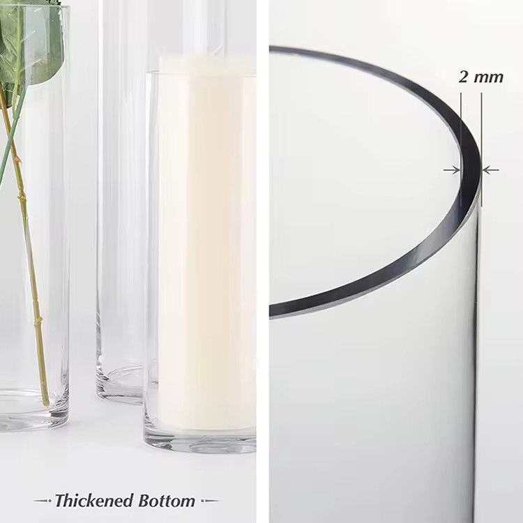 Vaso di fiori in vetro in stile europeo in soggiorno in albergo Vaso di vetro per la casa