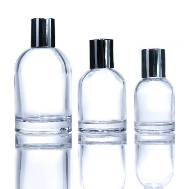 Logo personalizzato 30ml 50ml 100ml Bottiglia di profumo di vetro rotondo vuoto con tappo e scatola magnetica