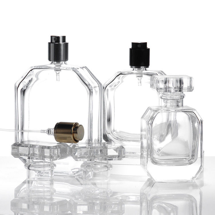 Bottiglie per la vendita all'ingrosso Bottiglie di vetro trasparente per profumi Bottiglie di cosmetici portatili