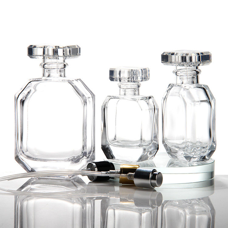 Bottiglie per la vendita all'ingrosso Bottiglie di vetro trasparente per profumi Bottiglie di cosmetici portatili