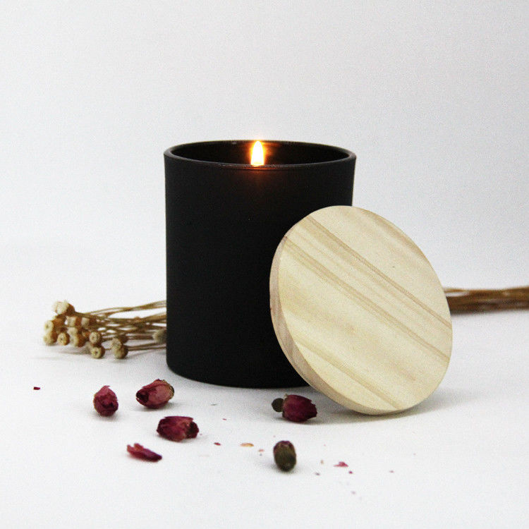 Colori di lusso vuoto candele profumate in ceramica barattolo porta candele con coperchio