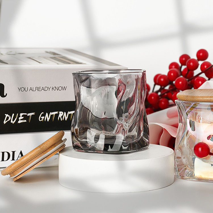 Decorazione di nozze di alta qualità Contenitore di vetro porta candela Borosilicato candela di vetro