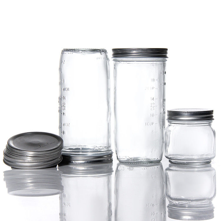 Prezzo economico 180 ml 280 ml 380 ml 500 ml confezione alimentare barattoli di vetro con tappo a vite